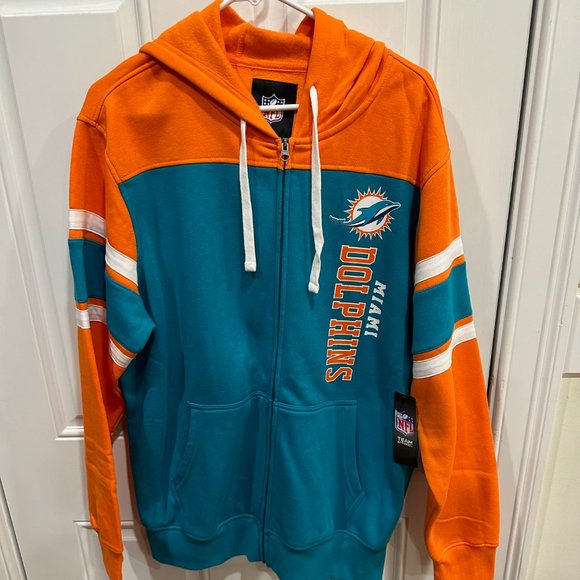 NFL Other - Miami Dolphins NFL Men's Zip Up hoodie sweatshirt jacket Brand New size L
